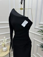 فستان ناعم اسود