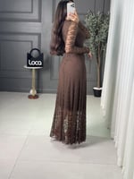 فستان ناعم باكمام