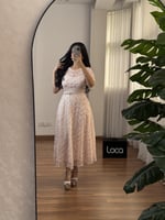 فستان ناعم مورد وردي