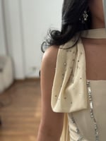 فستان سهره ناعم بيج