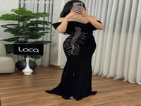 فستان سهره باللون الأسود