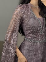 فستان اسرار البنفسج سهرة مطرز