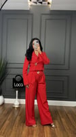 طقم رسمي باللون الاحمر من لوكا فاشن