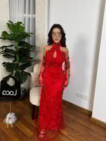 فستان سهره مطرز ماسك من لوكا فاشن