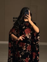 جلابيه ناعمه مورده مع حزام من الداخل