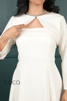 فستان ميدي ناعم من قطعتين