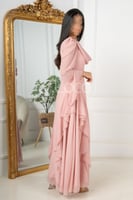 فستان ناعم مميز بكشكش