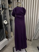 فستان سهرة موف مميز انيق