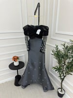 فستان سهره رصاصي