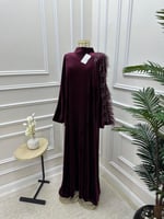 جلابيه مخمل أكمام فضفاضه