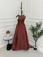 فستان سهره بني