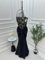 فستان ناعم اسود