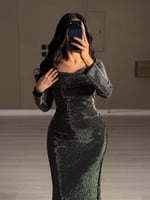 فستان سهره ببريق راقي