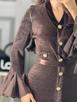 فستان ناعم باكمام من لوكا