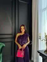 فستان ناعم موف جورجيت فخم