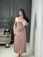 فستان ناعم بلون ناعم من لوكا