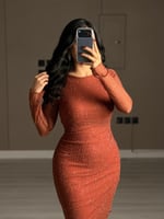 فستان ببريق ناعم