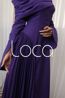 فستان ليلكي بكسرات