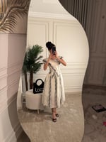 فستان ناعم مع حزام