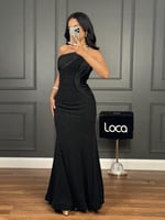 فستان سهره اسود مميز