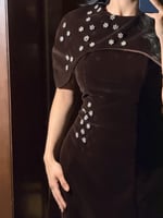 فستان جوخ ناعم وراقي