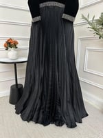 فستان سهره اسود مخمل