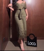 فستان ناعم من لوكا مع شال