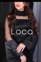 فستان اسود ناعم