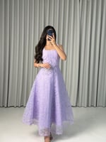 فستان ناعم ميد