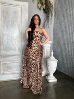 فستان سهره تايجر(نمري)ترتر انيق مع شال