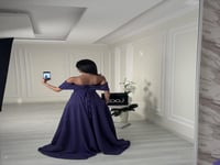 فستان سهره بلون جذاب وناعم