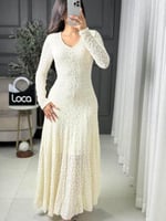 فستان ناعم بلون ناعم من لوكا