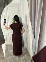 طقم رسمي ناعم مع فتحه جانبيه