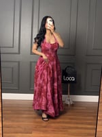 فستان ناعم مشجر