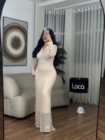 فستان ناعم دانتيل