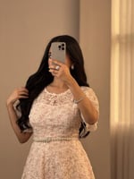 فستان ناعم مورد وردي