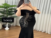 فستان سهره باللون الأسود