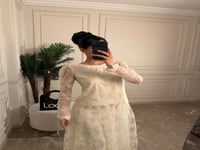 طقم ناعم بلون اوف وايت من لوكا فاشن