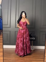 فستان ناعم مشجر