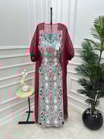 جلابية أنيقه بألوان مميزه من قطعتين