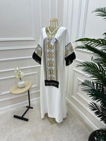 جلابيه مميزه ناعمه باللون الأبيض