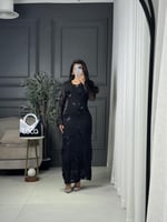 فستان ناعم بلون الاسود من لوكا