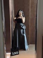 فستان سهره اسود توب