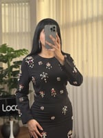 طقم انثوي راقي مطرز