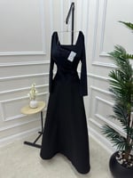 فستان سهره اسود ناعم