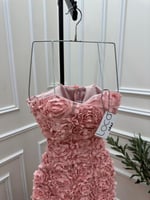 فستان سهره وردي مورد