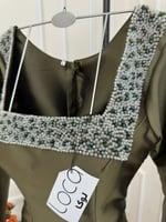 فستان سهره زيتي