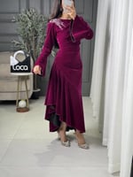 فستان ناعم بلون ناعم من لوكا