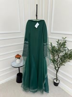 جلابيه عسيري أنيقه بلون اخضر