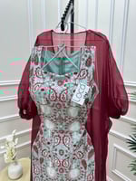 جلابية أنيقه بألوان مميزه من قطعتين